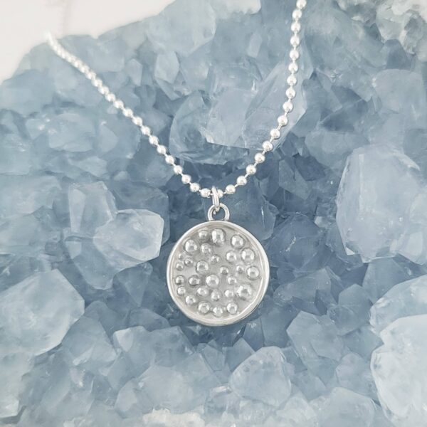 Sterling Pebble Bead Necklace