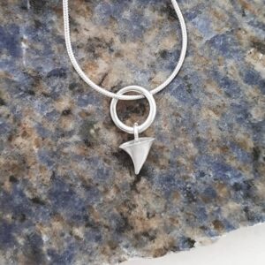 Rose thorn and circle pendant