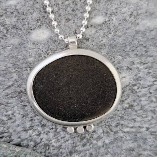 Granite Pebble Pendant from Lake Superior