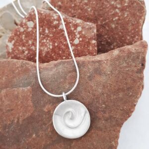 Sterling Silver Spiral Necklace
