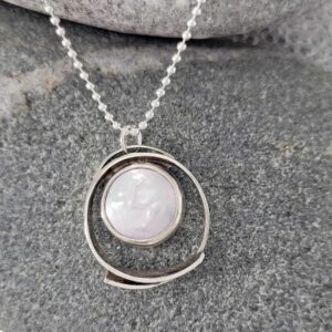 Pearl Spiral Pendant