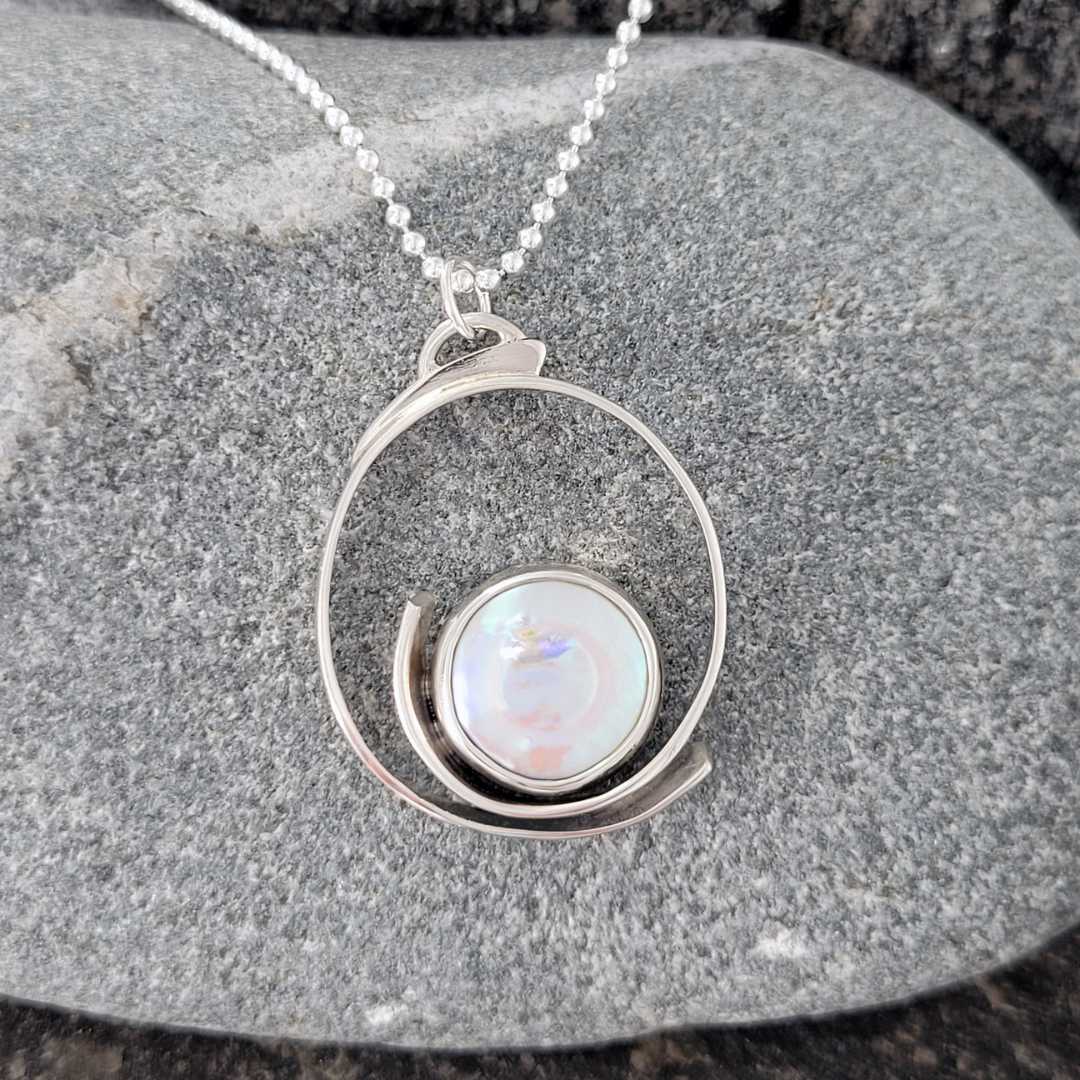 Pearl Spiral Pendant